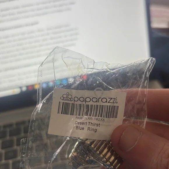 Paparazzi Turquoise and Silver Statement Ring - Picture 2 of 2